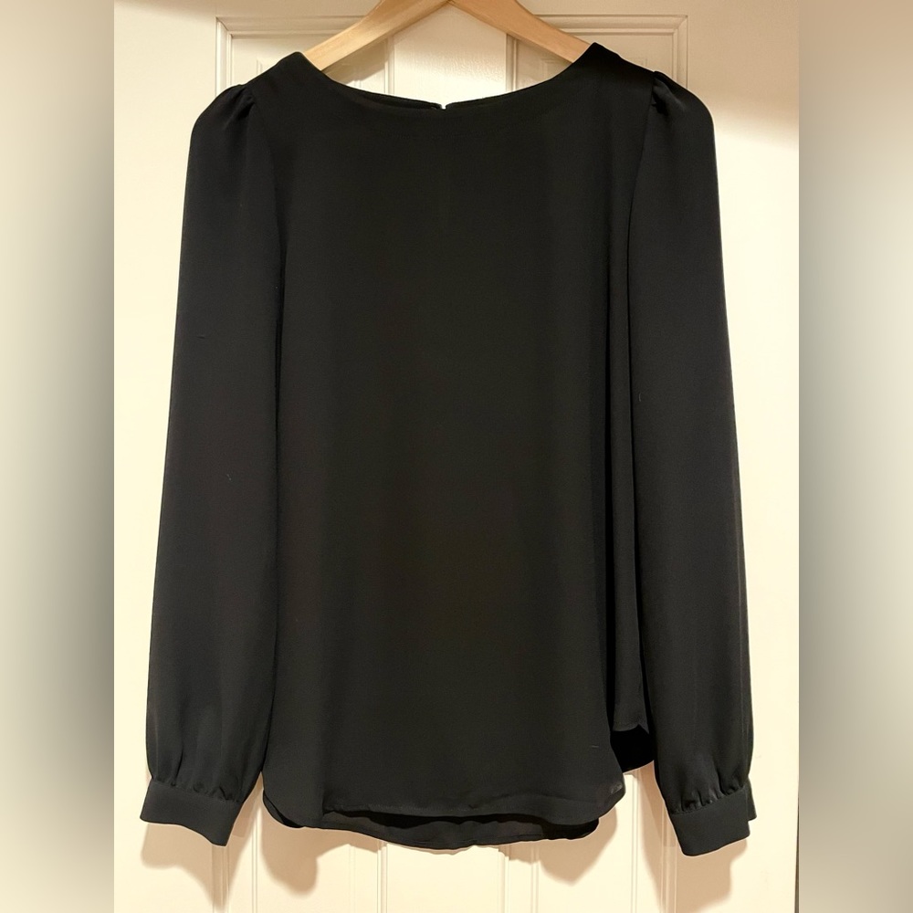 Ann Taylor LOFT Black Work Blouse Size XS